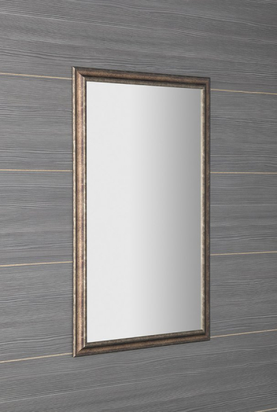 Sapho ROMINA zrcadlo v dřevěném rámu 58x98cm, bronzová patina NL398
