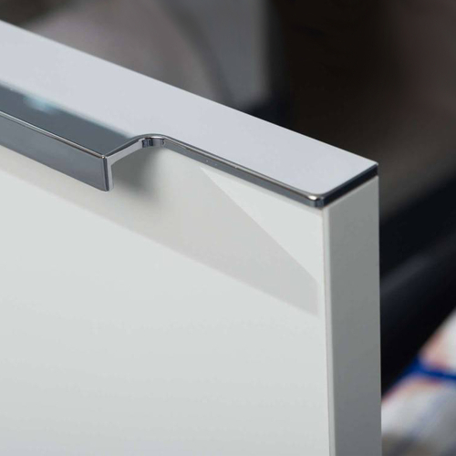 Mereo Mailo, koupelnová skříňka s keramickým umyvadlem 81 cm, antracit, chrom madlo CN531