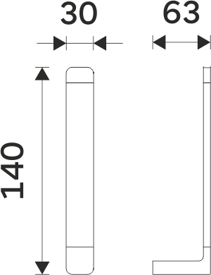 Nimco MAYA Držák na toaletní papír rezervní MA 29055R-26