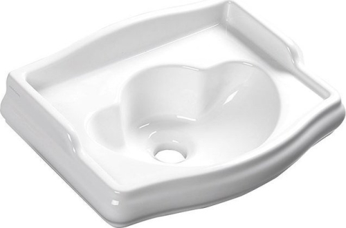Kerasan RETRO keramické umývátko 41x30cm, bez otvoru, bílá 103301
