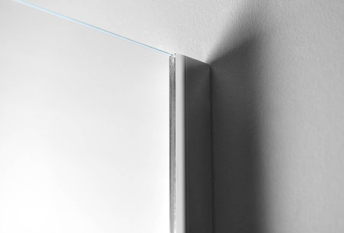 Aqualine WALK-IN zástěna jednodílná k instalaci na zeď, 1100x1900 mm, sklo Brick WI110