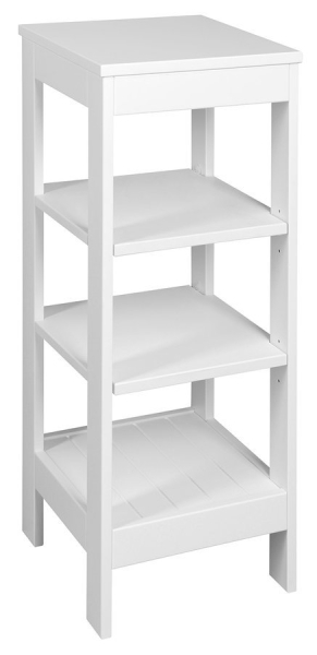 Aqualine ETIDE policový regál 36x86x36 cm, bílá mat ET086
