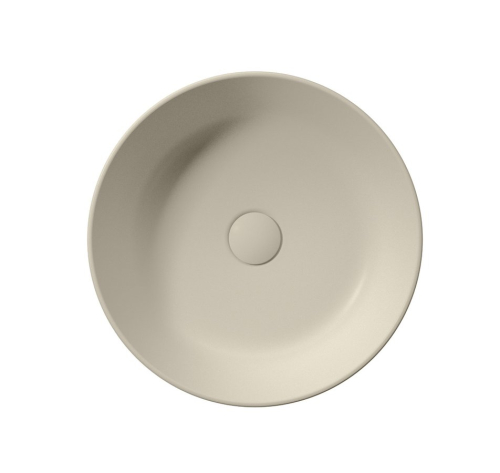 GSI KUBE X keramické umyvadlo na desku, průměr 40cm, creta mat 942608