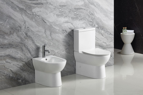 Aqualine JALTA WC kombi, Rimless, spodní/zadní odpad, bílá PB103RW