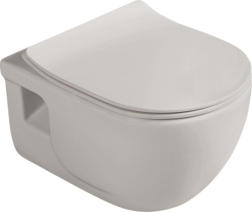 Sapho BRILLA závěsná WC mísa, Rimless, 36, 5x53cm,  latte mat 100614-114