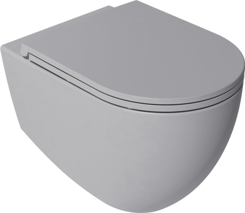 Isvea INFINITY WC sedátko, SLIM, Soft Close, Easy Take, stone grey 40KF0547I-S