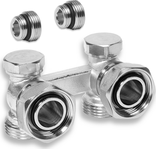 Novaservis Radiatorový uzavírací ventil dvojitý rohový 3/4" RA351/25