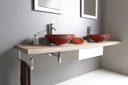 Sapho AVICE deska pod umyvadlo 180x50cm, tl.5cm, dub Rover AV184