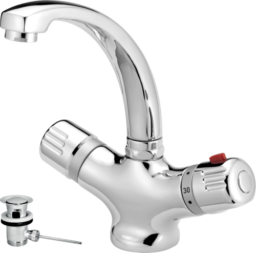 Novaservis Umyvadlová baterie s výpustí Aquamat chrom 2601,0