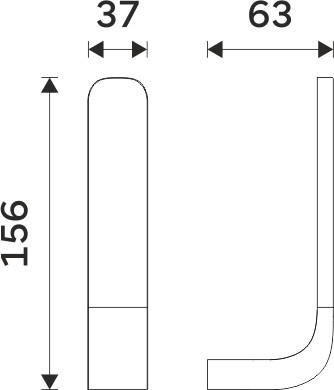 Nimco NIKAU černá Držák na toaletní papír rezervní NKC 30055R-90