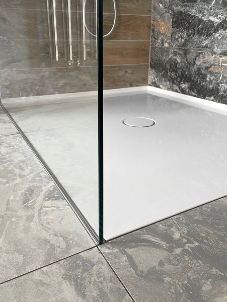 Polysan ARCHITEX sada pro uchycení skla, podlaha-stěna-strop, max. š. 1200mm, leštěný hliník AL2812