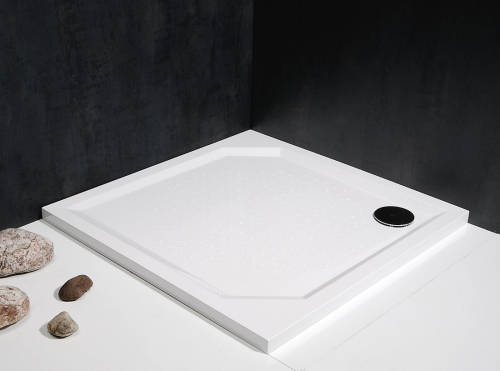 Gelco ANETA90 sprchová vanička z litého mramoru, čtverec 90x90cm, bílá GA009