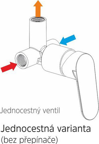 Mereo Sprchová podomítková baterie bez přepínače, Eve, Mbox, oválný kryt, chrom CBV60105B