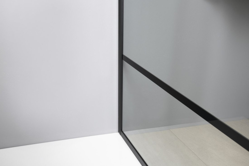 Gelco CURE BLACK sprchová zástěna 700mm, čiré sklo CB70