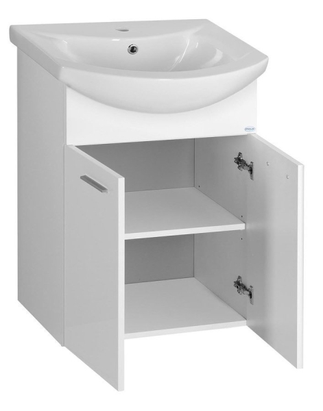 Aqualine ZOJA umyvadlová skříňka 50, 5x74x30cm, bílá 51055A