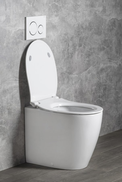 Isvea SENTIMENTI WC mísa stojící, Rimless, 36x52 cm, spodní/zadní odpad, bílá 10SM10004SV