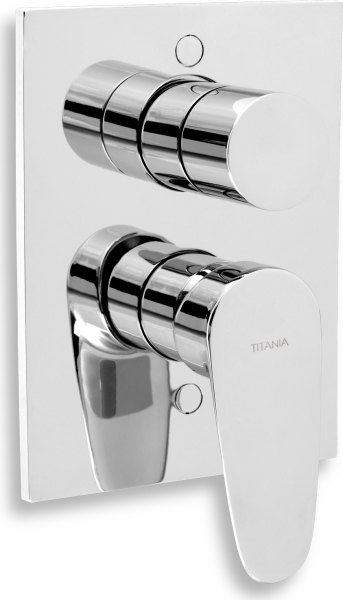Novaservis Vanová sprchová baterie s přepínačem Titania Smart chrom 98050R,0