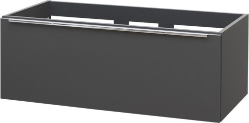 Mereo Mailo, koupelnová skříňka 101 cm, antracit, chrom madlo CN537S