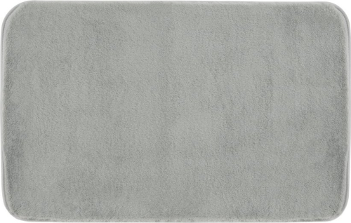 Gedy FUZZY koupelnová předložka, 50x80cm, 100% polyester, protiskluz, šedá 96FY508008