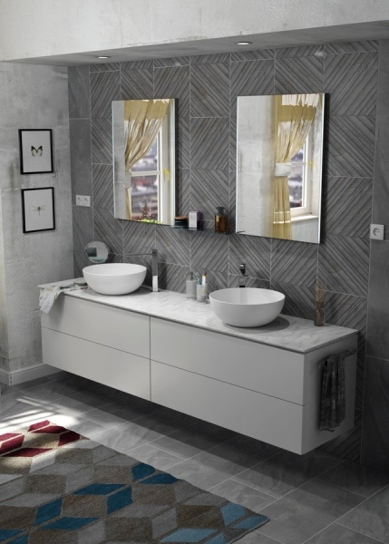 Sapho TREOS umyvadlová skříňka 110x53x50, 5cm, bílá mat TS110-3131