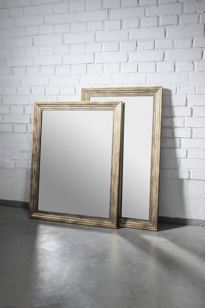 Sapho DEGAS zrcadlo v dřevěném rámu 616x1016mm, černá/starobronz NL731