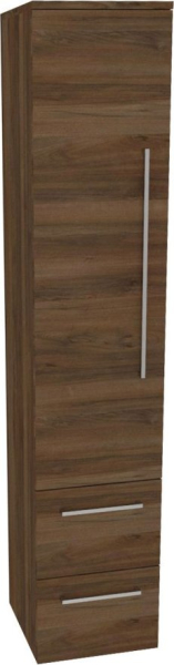 Mereo Bino, koupelnová skříňka vysoká 163 cm, levá, Multidecor, Ořech Pacifik tabákový CN697OPT2