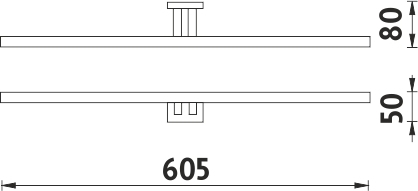 Nimco KEIRA Držák na ručníky dvojitý KE 22060D-26
