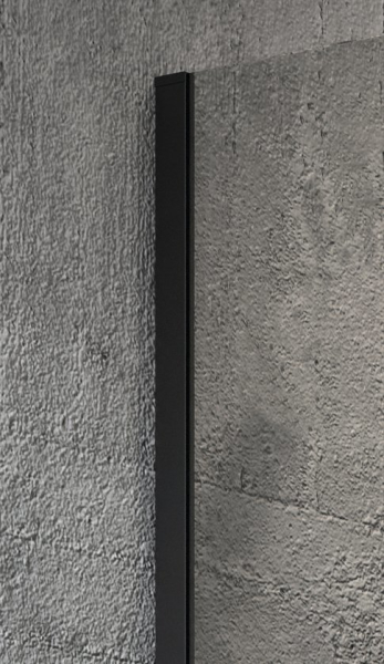 Gelco VARIO BLACK jednodílná sprchová zástěna k instalaci ke stěně, sklo nordic, 1200 mm GX1512-06