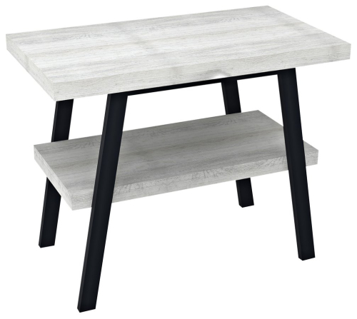 Sapho TWIGA umyvadlový stolek 80x72x50 cm, černá mat/dub starobílý VC442-80-5