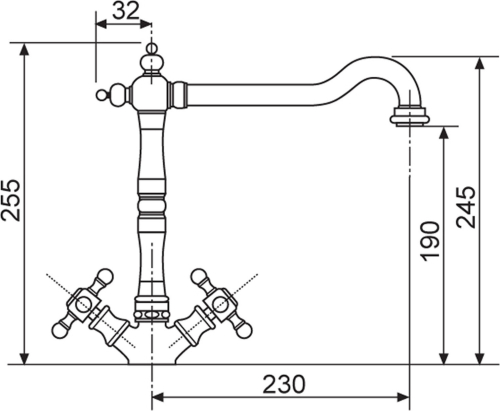 Sinks RETRO 2000 bronz AVRT200BR