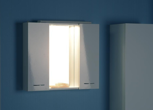 Aqualine ZOJA/KERAMIA FRESH galerka s LED osvětlením, 70x60x14cm, bílá 45025
