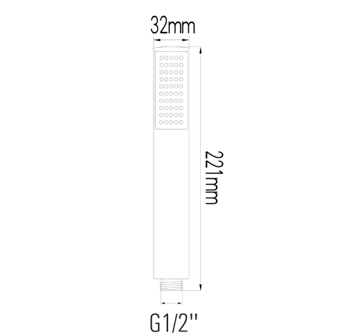 Sapho Ruční sprcha, 221mm, ABS/chrom SK190