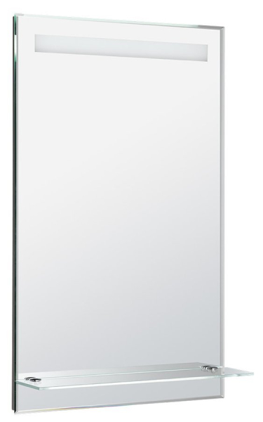 Aqualine Zrcadlo s LED osvětlením a policí 50x80cm, kolébkový vypínač ATH52