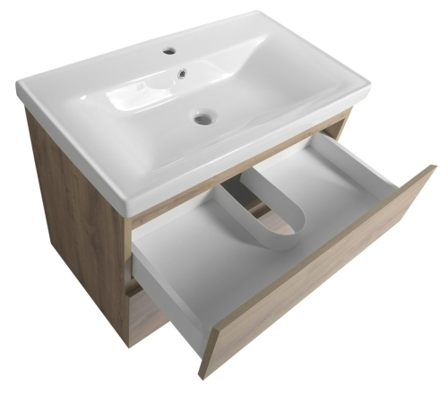 Aqualine ALTAIR umyvadlová skříňka 77, 5x60x45cm, dub emporio AI380