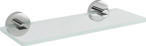Sapho X-ROUND skleněná police 200mm, chrom/čiré sklo XR009-12