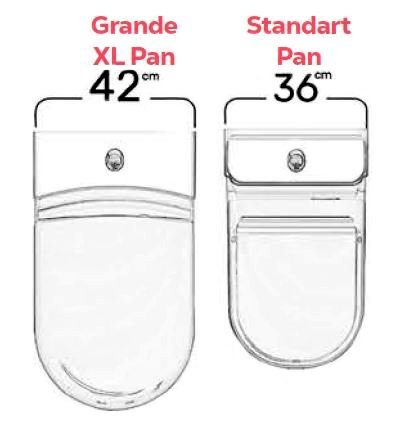 CREAVIT GRANDE WC kombi XL, spodní/zadní odpad, bílá GR360