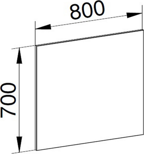 Mereo Zrcadlo 80x70x2 cm CN693