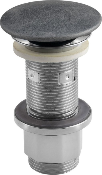 Sapho Umyvadlová výpust 5/4“, click-clack, betonová zátka, 10-80mm, stříbrná FG919