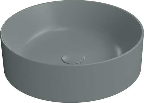 GSI KUBE X keramické umyvadlo na desku, průměr 45cm, agave mat 942704