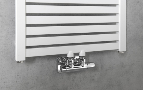 Aqualine TONDI otopné těleso rovné 450x1330 mm, středové připojení, bílá DT470T