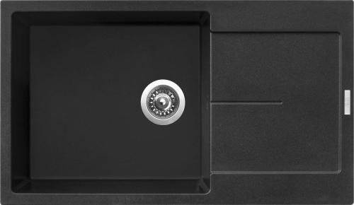 Granitový dřez Sinks ULTIMA 860 XXL Metalblack + Elasta nerez/černá G22274