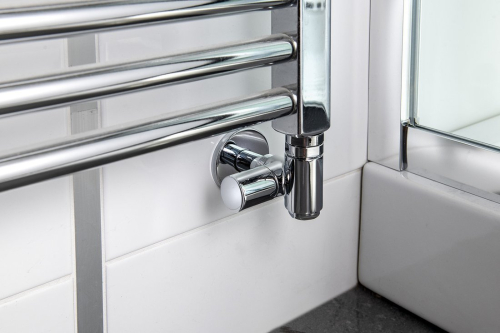 Sapho CORNER COMBI SIMPLY připojovací sada ventilů triaxiální, pravé provedení, chrom CP330S