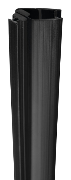 Gelco Set magnetických těsnění 45°pro sklo 8mm a profil , 2000mm, černá NDGDB03