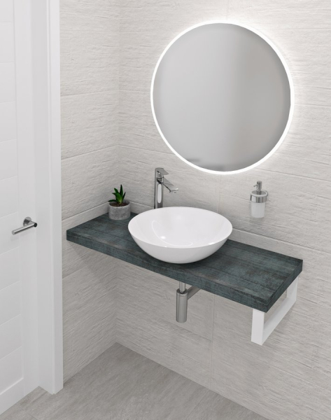 Sapho AVICE deska pod umyvadlo 180x36cm, tl.5cm, aquamarine AV1866
