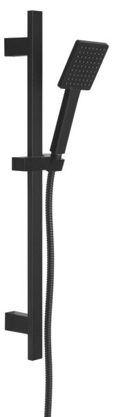Sapho Sprchová souprava hranatá, posuvný držák 700mm, černá mat SC615
