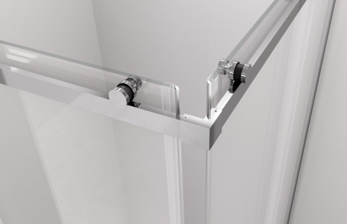 Polysan THRON ROUND čtvercový sprchový kout 1200x800mm, kulaté pojezdy, rohový vstup TL2280-5005
