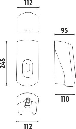 Nimco Hygienický program Zásobník na pěnové mýdlo HP 9531-P-04