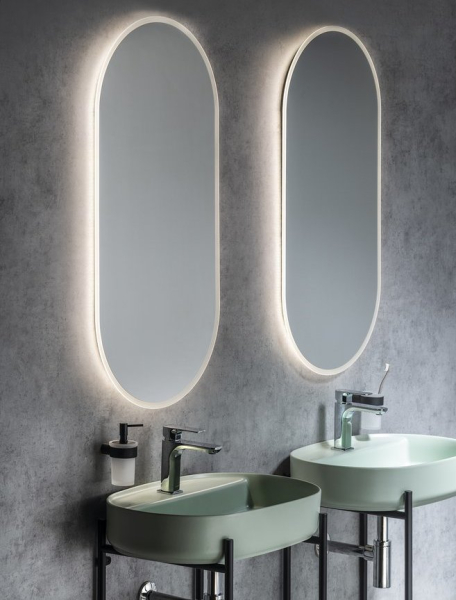 Sapho MINOX oválné zrcadlo s LED osvětlením 50x100cm MX250