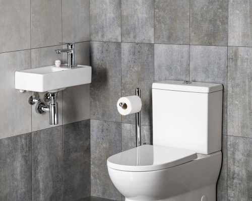 Sapho MINOS keramické umývátko 40x22cm, baterie vpravo, bílá 4059