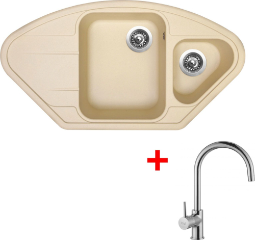 Granitový dřez Sinks LOTUS 960.1 Sahara+VITALIA LT960150VICL